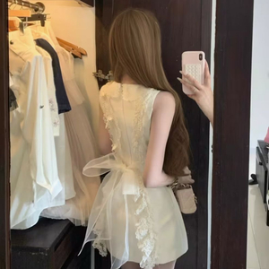 (수입의류) 미니 흰색 원피스 이미지