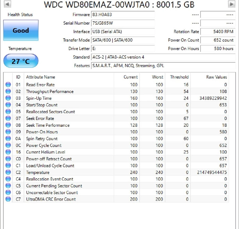 WD Elements 8TB 헬륨충전 HDD 외장하드 나스 이미지