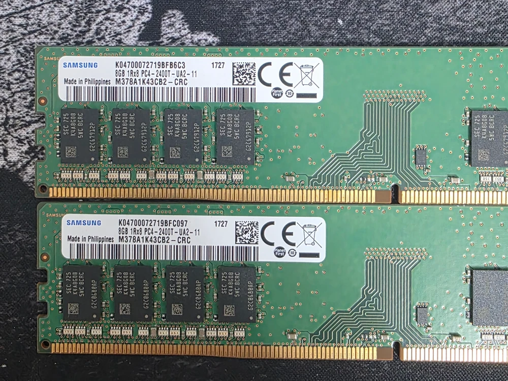 삼성 DDR4 8GB PC4-2400T 2개 이미지