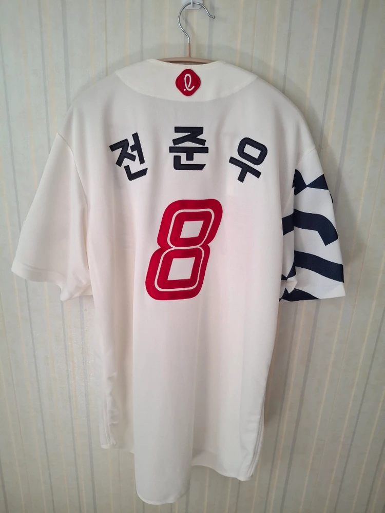 롯데자이언츠 전준우 프로페셔널 풀패치 홈 아이보리 110사이즈 유니폼 이미지
