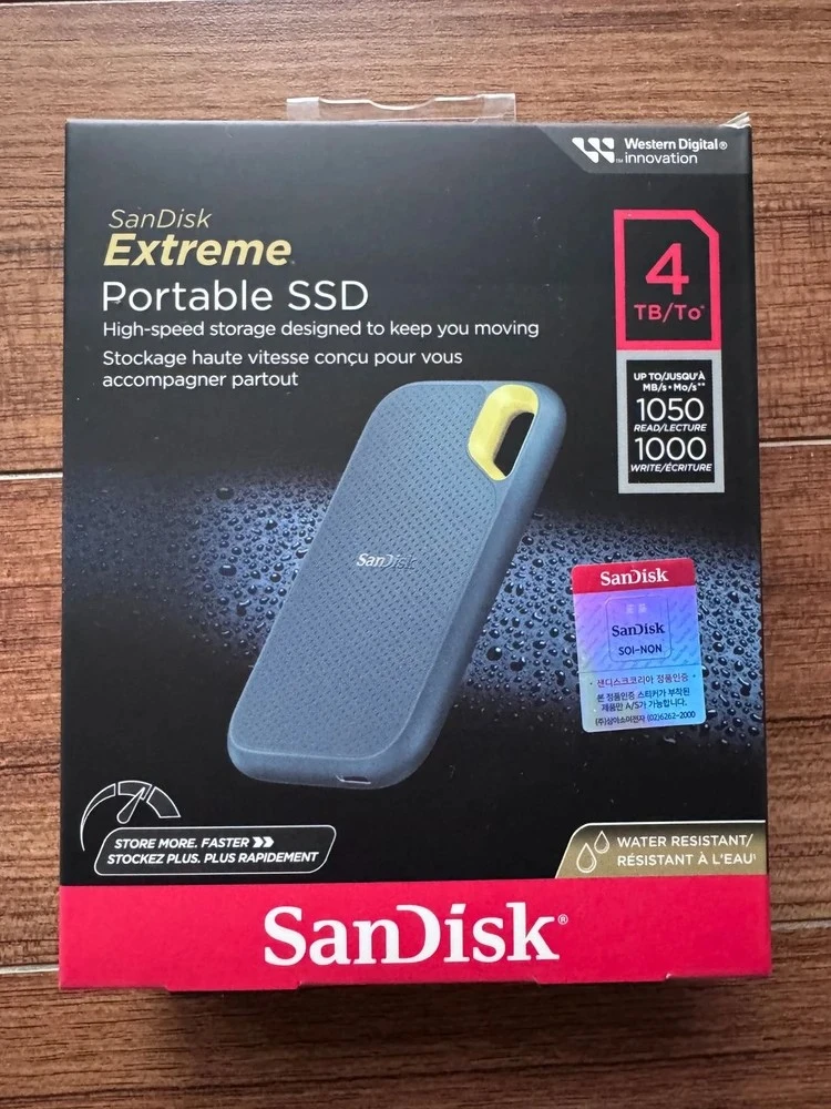 샌디스크 익스트림 포터블 SSD e61 4TB 이미지
