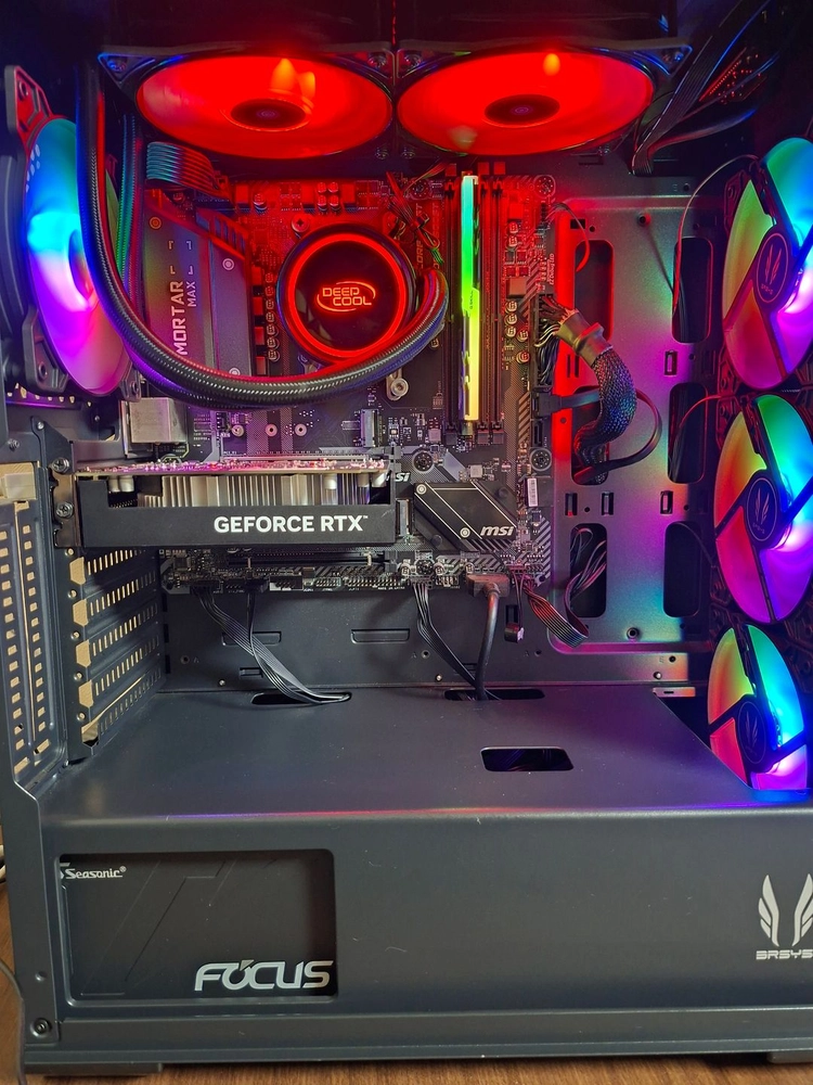 라이젠7 3800x rtx3050 게이밍 pc 데스크탑 컴퓨터 수냉 본체 처분!(서비스o) 이미지