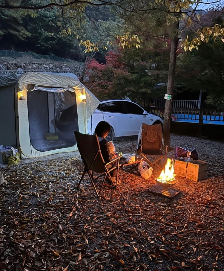테슬라 도킹텐트 캠핑세트 이미지