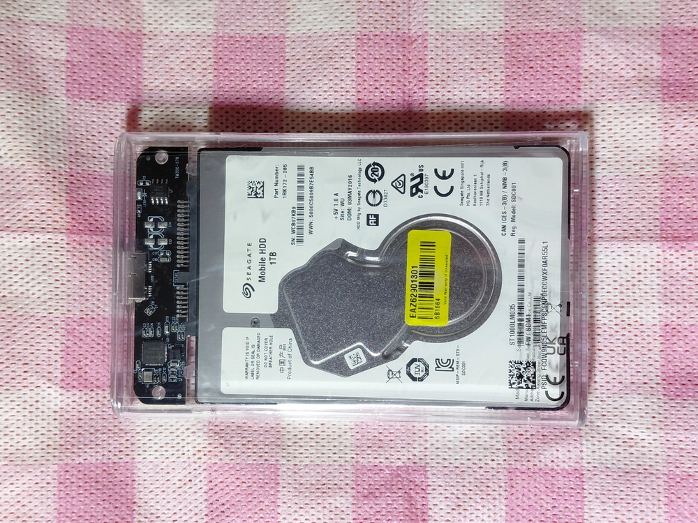 외장하드, 씨게이트 HDD 1TB USB3.0 2.5인치 이미지
