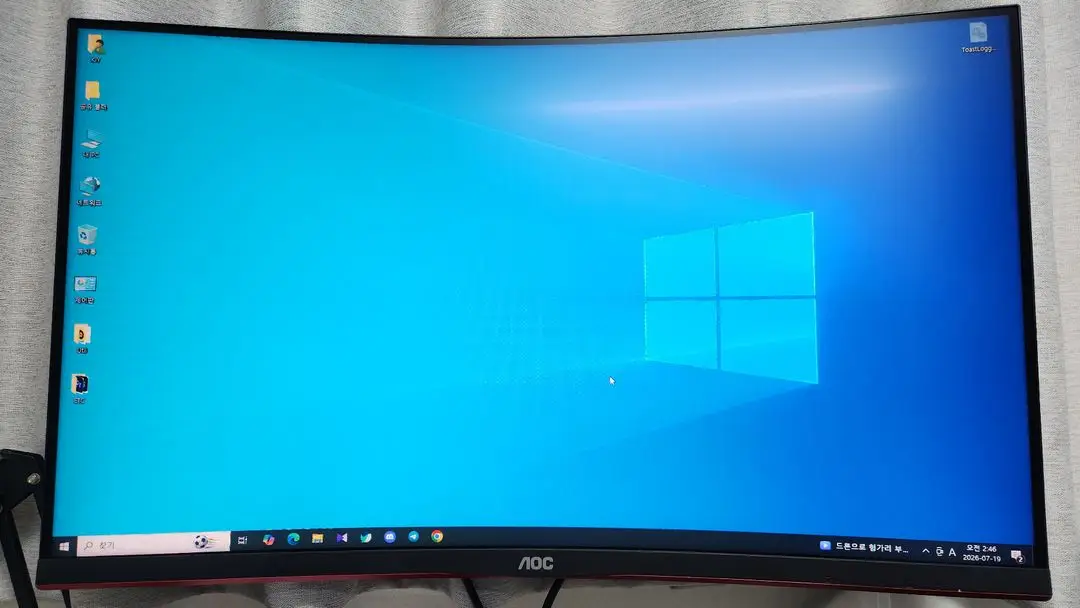 알파스캔 AOC C32G2 모니터 FHD 커브드 32인치 165Hz + 카멜 모니터암 신상 이미지