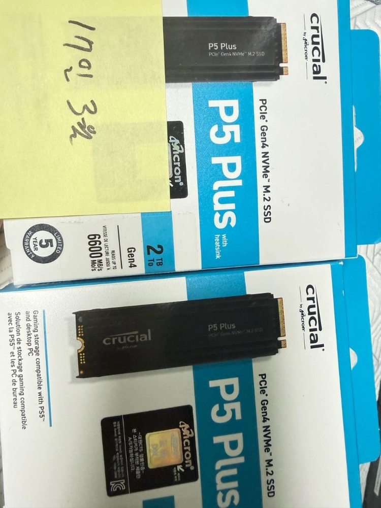 마이크론 Crucial P5 Plus SSD 2TB 대원 미개봉판매합니다. 이미지