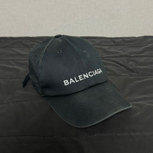발렌시아가 17s/s 초판 자수 로고 볼캡 블랙 (59L) 이미지