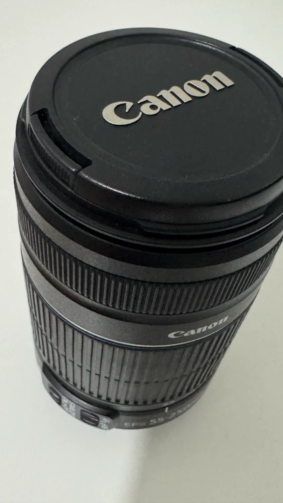 정품 캐논 EF-S 55-250mm 망원 줌렌즈 이미지