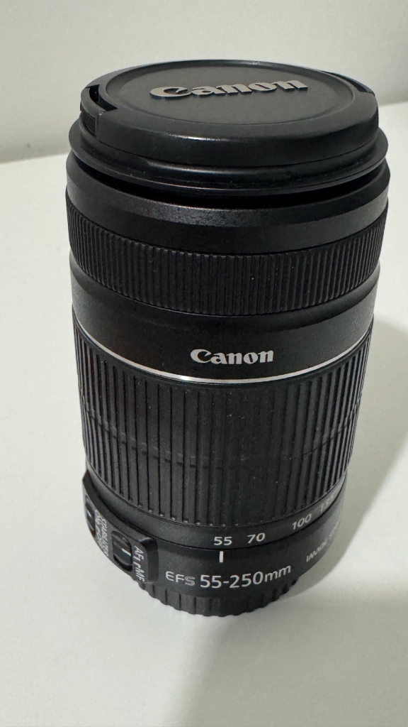 정품 캐논 EF-S 55-250mm 망원 줌렌즈 이미지
