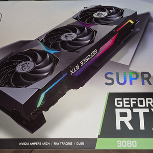 MSI RTX 3080 슈프림 X 10g 그래픽카드 이미지
