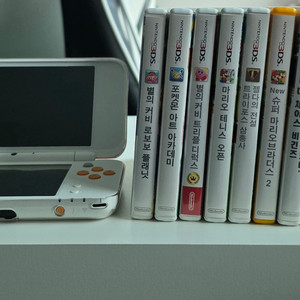 가격포기 던질게요A급닌텐도ds 뉴 New 2ds xl 화이트오렌지+ 게임칩 미개봉 포함 10개 이미지