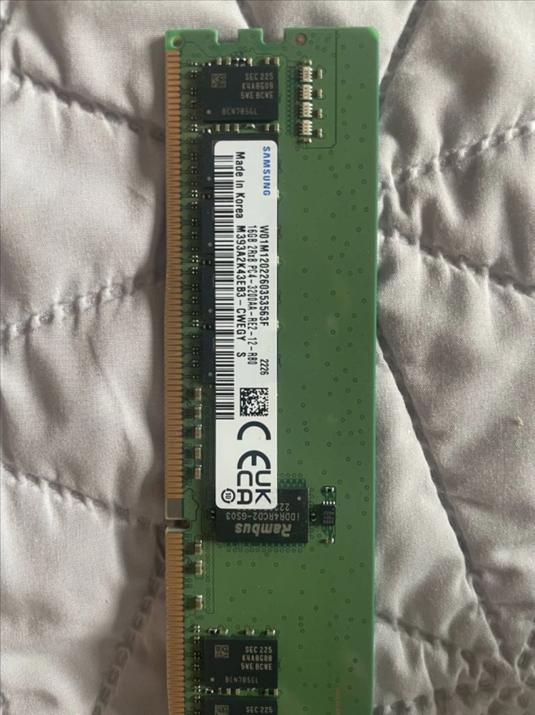 DDR4 서버용 메모리 램 32GB 16GB 3200 ecc rdimm 이미지