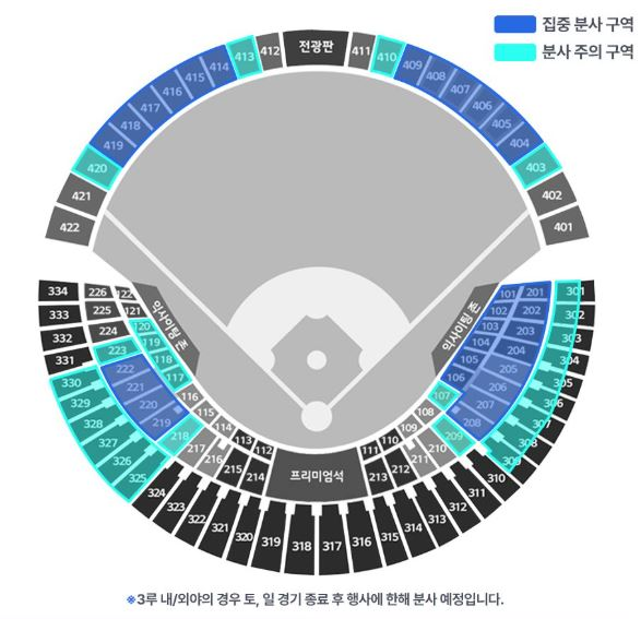 8월 8일 9일 잠실 lg 기아 타이거즈 3루 네이비석 4연석 썸머홀릭 이미지
