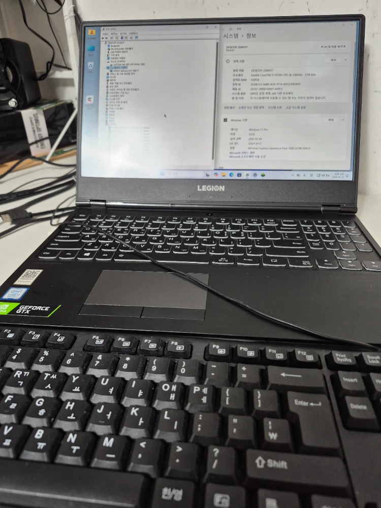 레노버 리전 5 게이밍 노트북 인텔 코어 i7-9750H CPU 탑재 DDR4 8GB RAM 이미지