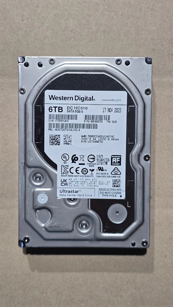 웨스턴디지탈 Ultrastar DC HC310, 6TB 이미지