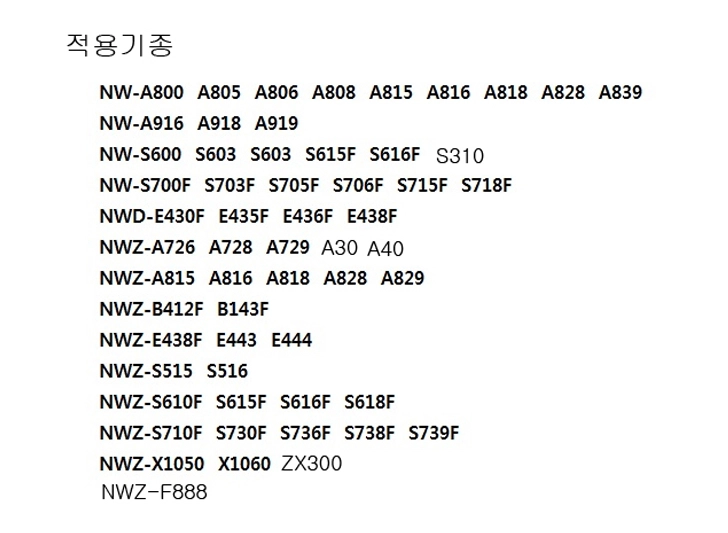 워크맨 MP3 플레이어용 소니 오리지널 WMC-NW20MU USB 데이터 충전 케이블 이미지