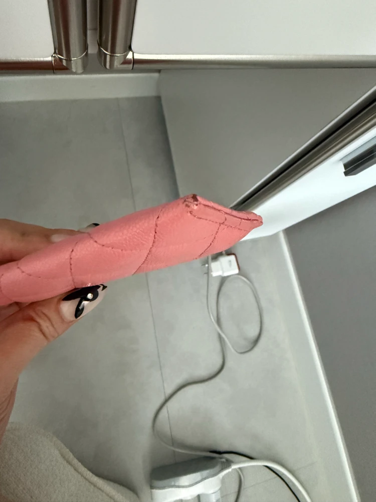 정품)샤넬 카드지갑 캐비어 핑크 이미지