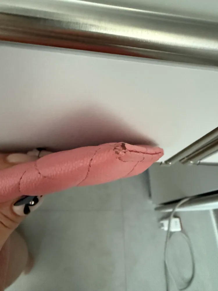 정품)샤넬 카드지갑 캐비어 핑크 이미지