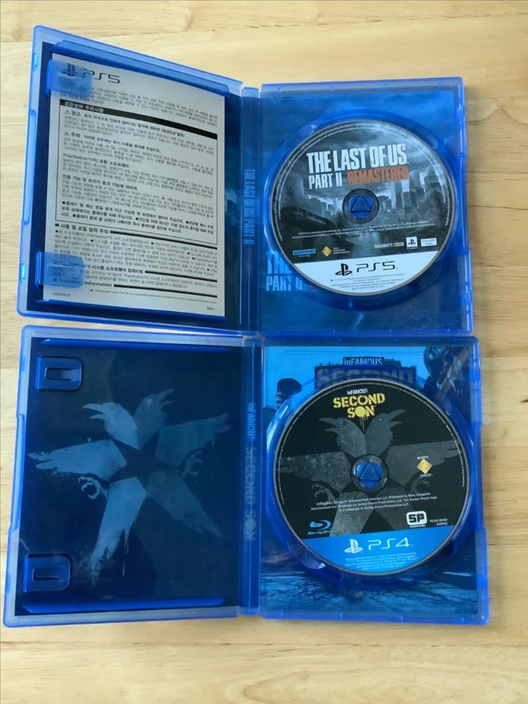 PS5 라스트 오브 어스 2, PS4 인퍼머스 세컨드 선 이미지