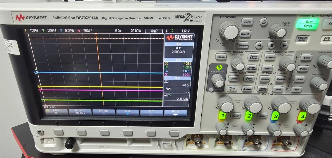 Keysight DSOX 3014A 오실로스코프 + 프로브 이미지