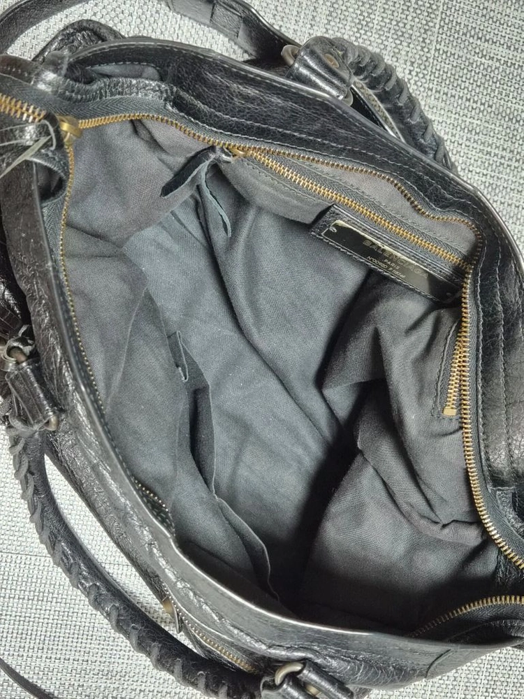 발렌시아가 모터 시티백 블랙 미디움 토트백 숄더백 이미지