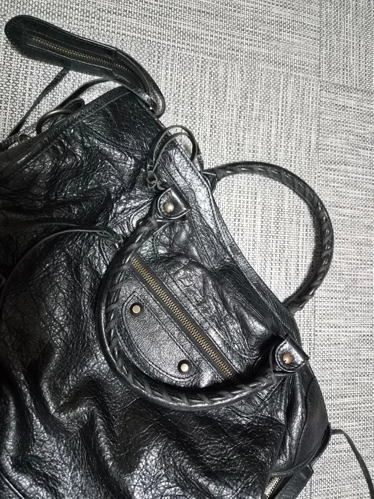 발렌시아가 모터 시티백 블랙 미디움 토트백 숄더백 이미지