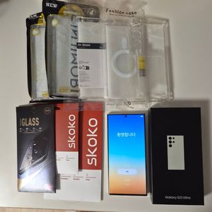 삼성 갤럭시 S23 울트라 256GB 자급제 공기계 크림 이미지