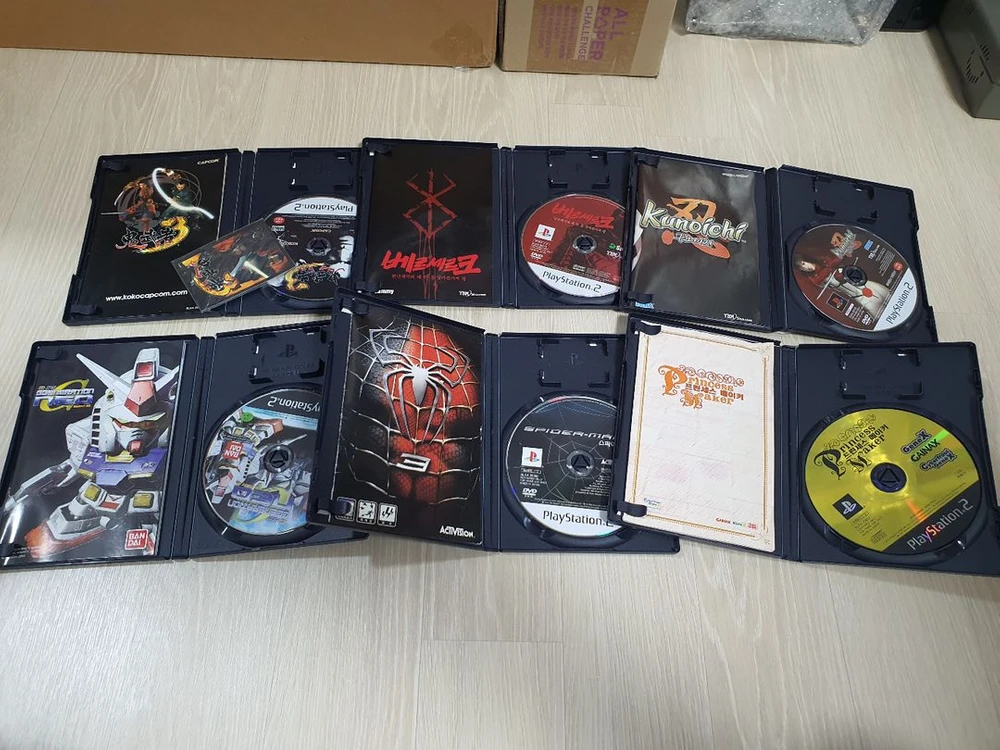 PS2 네오콘트라,진혼두라,베르세르크,귀무자3,스파이더맨3,프린스메이커,닷핵등 일괄 팝니다 이미지