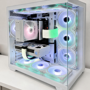 라이젠5 9600X RTX5060TI 화이트PC 이미지