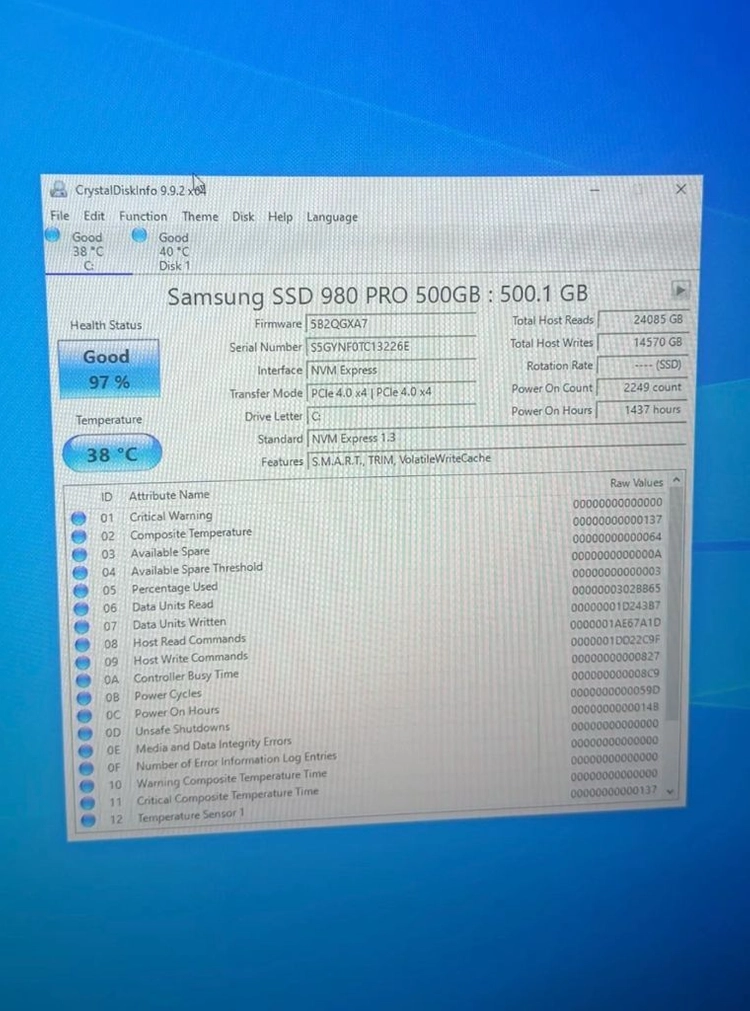 삼성 980 PRO 500GB NVMe M.2 SSD 이미지
