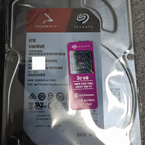 (정품 미개봉) 씨게이트 아이언울프 NAS 6TB HDD 이미지