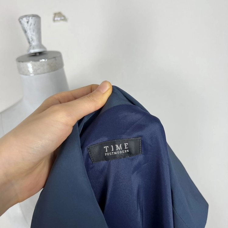 TIME 타임 스판 반팔 롱 자켓 원피스 여85 55 S 라덴 빈티지 이미지