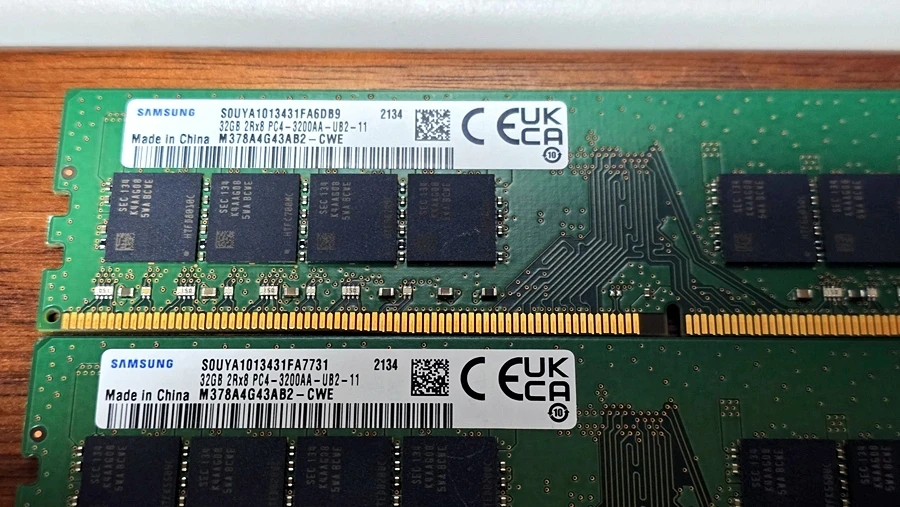 삼성 DDR4 3200MHz 32GB 데스크탑 메모리 4개 일괄 이미지