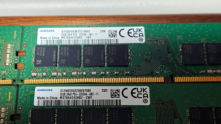 삼성 DDR4 3200MHz 32GB 데스크탑 메모리 4개 일괄 이미지