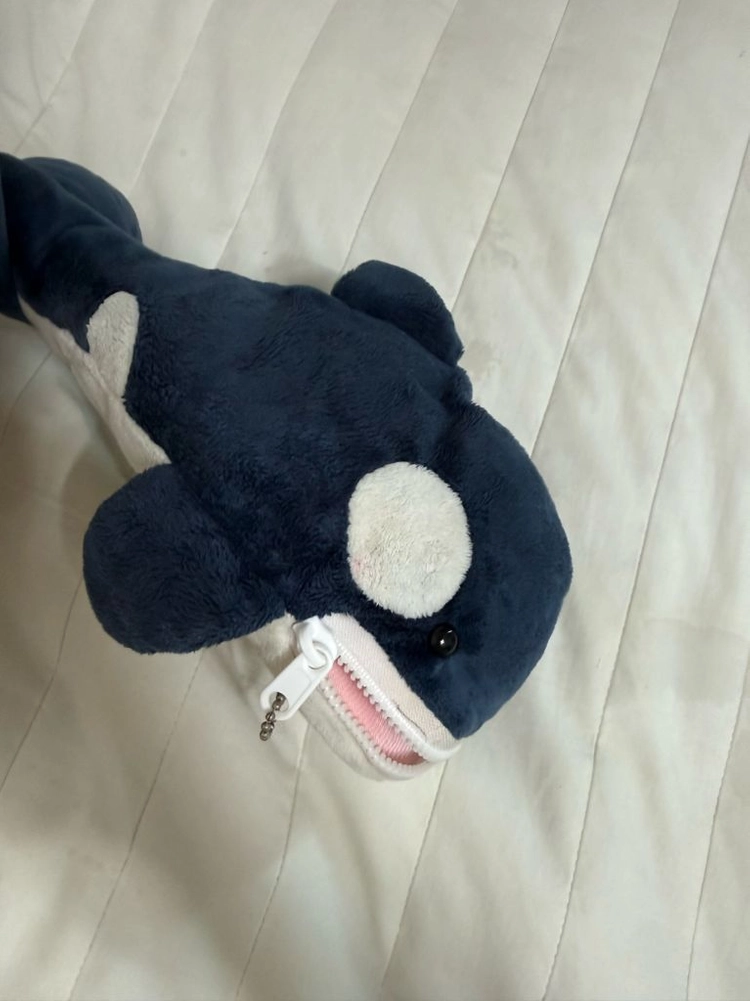 (일괄) 도라에몽 인형 굴인형 2개 돌핀고래 인형필통 이미지