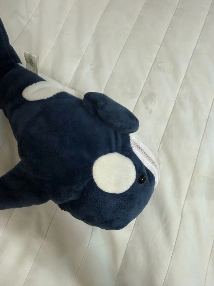 (일괄) 도라에몽 인형 굴인형 2개 돌핀고래 인형필통 이미지