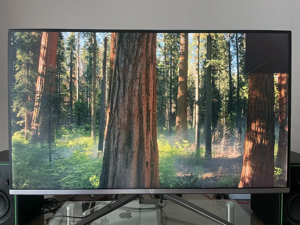 크로스오버 32인치 UHD 4K 모니터 324KS 액정 파손, 부품용 - 안심되는 중고거래