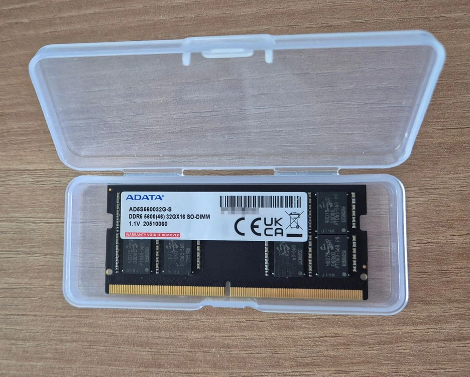 ADATA 노트북램 DDR5-5600 CL46 32GB 테스트완료 이미지
