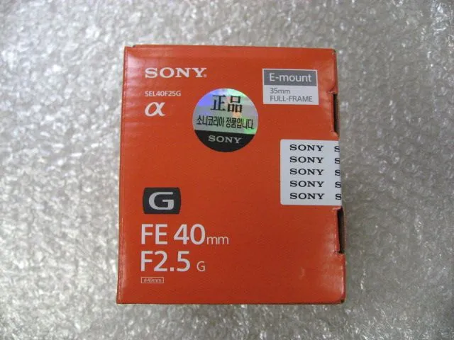 소니40mm F2.5G 소니40G 소니SEL14TC (소니1.4X 텔레컨버터) 소니100mm F2.8 마크로GM 이미지