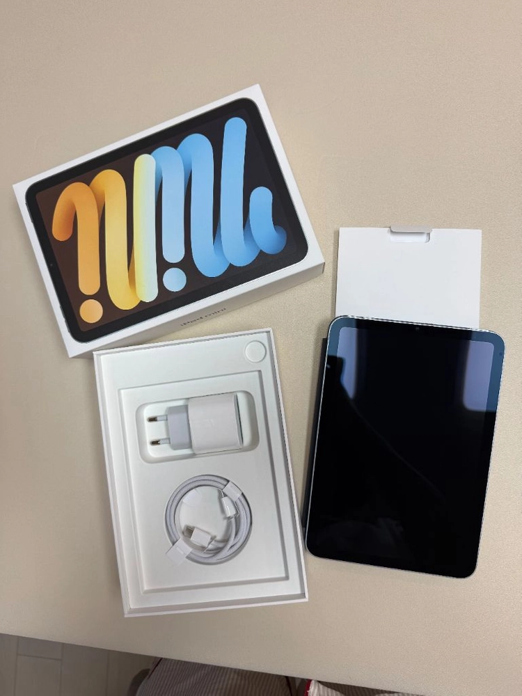 **아이패드 미니 Wi-Fi 256GB 블루 + AppleCare+ + 정품 Smart Folio** 이미지