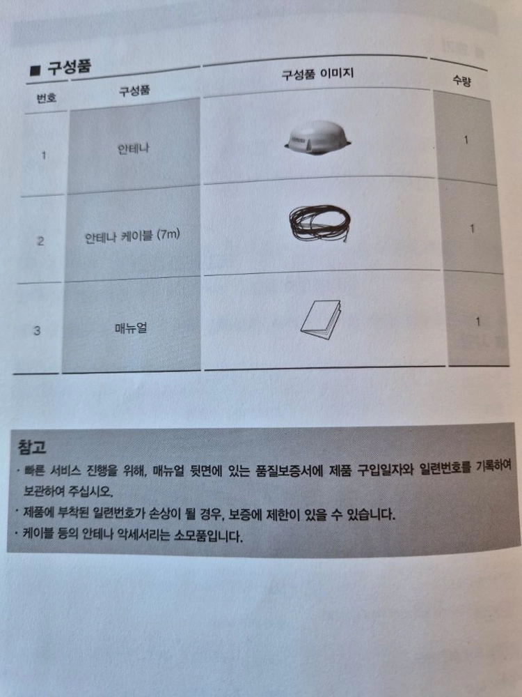 셀프셋 차량용 위성안테나 스카이라이프 위성안테나 이미지