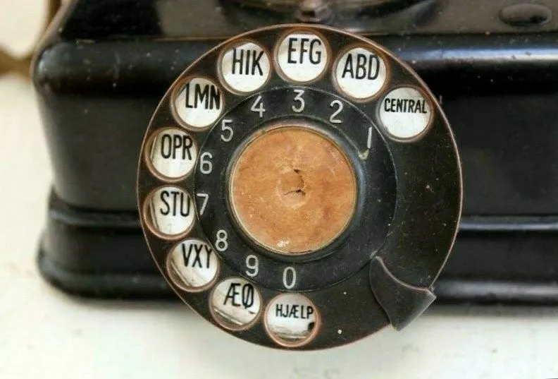#앤틱전화기ANTIQUE KJOBENHAVENS TELEPHONE1940년.희소모델 이미지