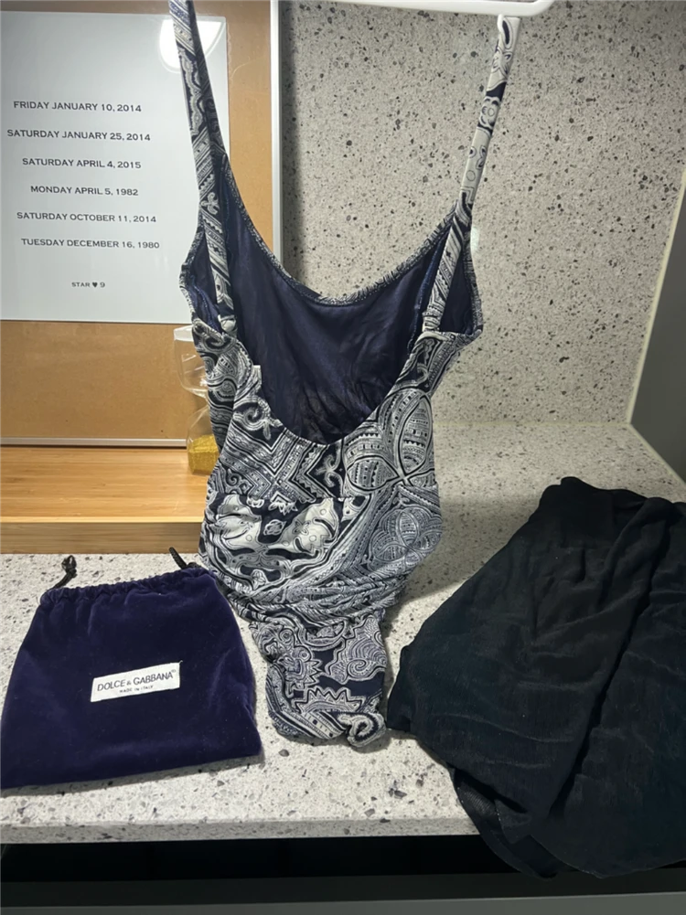 돌체앤가바나 수영복 랩스커트 풀세트 이미지