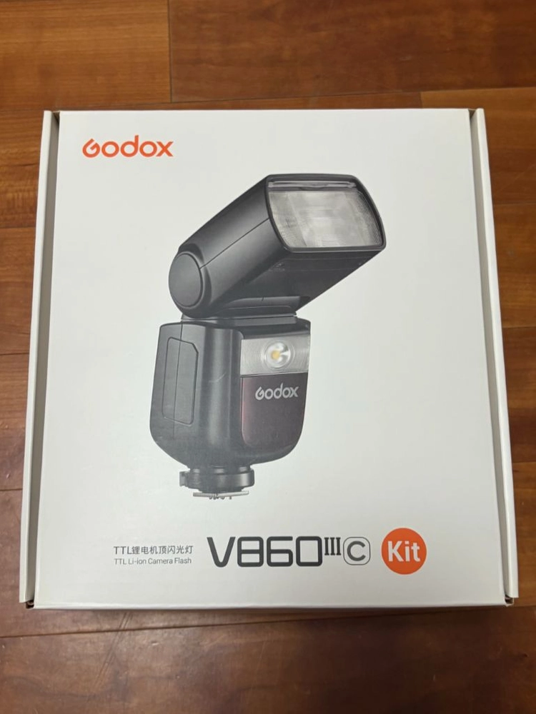 S급 상태 고독스 GODOX V860III 플래시 캐논용 풀박 이미지