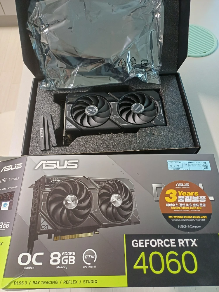ASUS DUAL 지포스 RTX 4060 O8G OC D6 8GB - 안심되는 중고거래