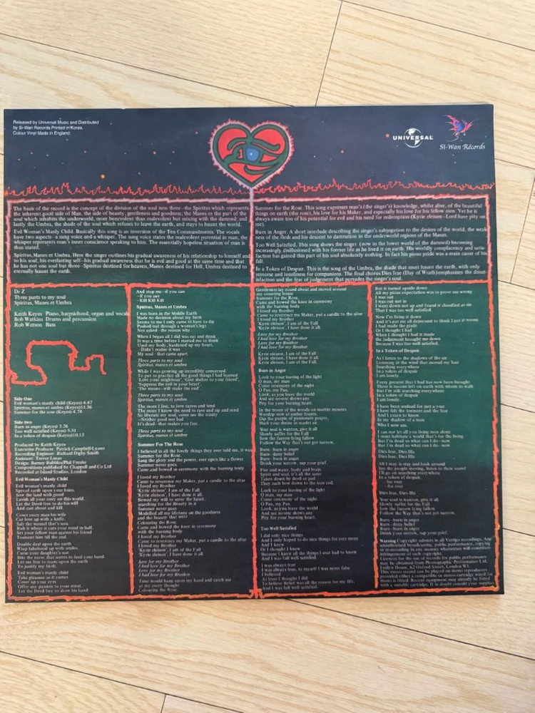 Dr Z - Three part to my soul 2005년 시완레코드 500장 한정반 이미지