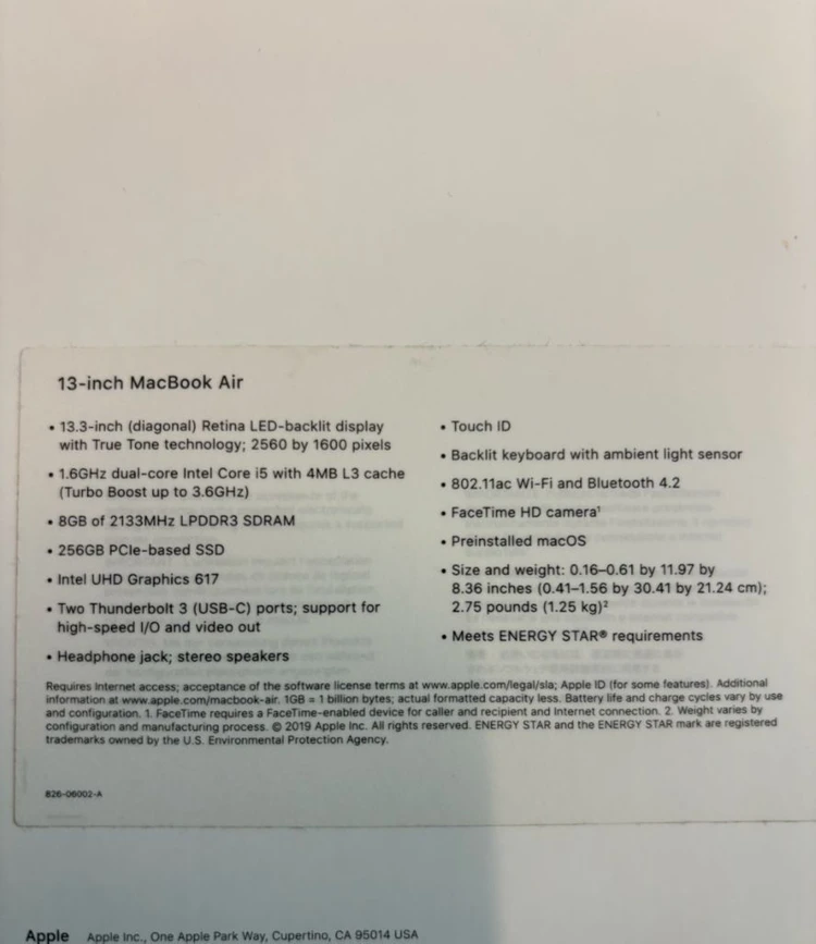 애플 맥북 에어 13인치 로즈골드 256GB 이미지
