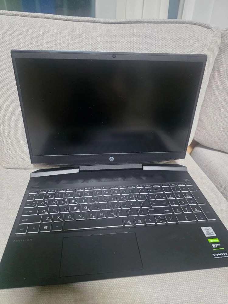 HP파빌리온 게이밍노트북(15-dk1077TX)팝니다. 이미지