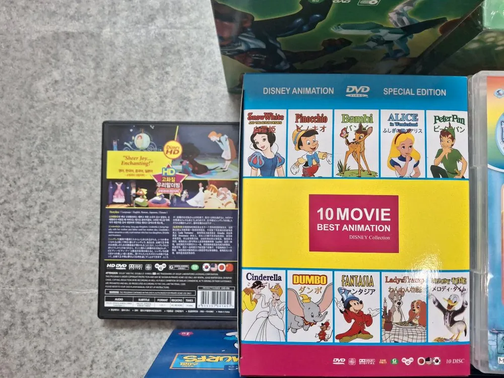 피터팬,아이언맨,BEN10,명작, 무지개뮤톰소여의 모험,개구장이 스머프 DVD 이미지