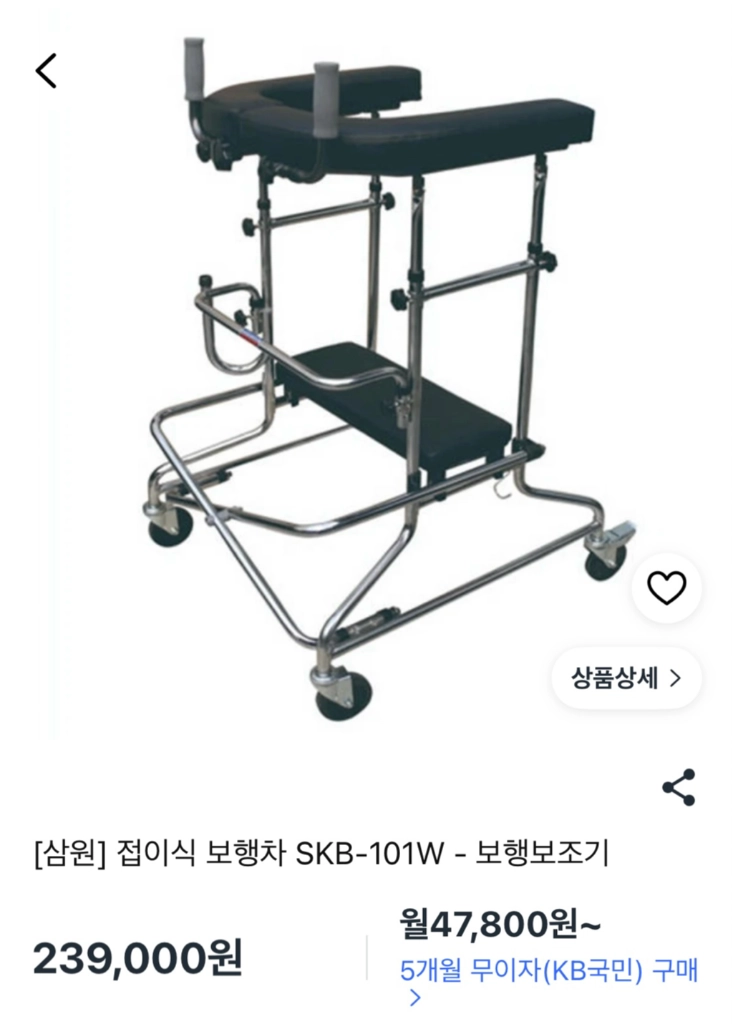 성인용 보행차 이미지